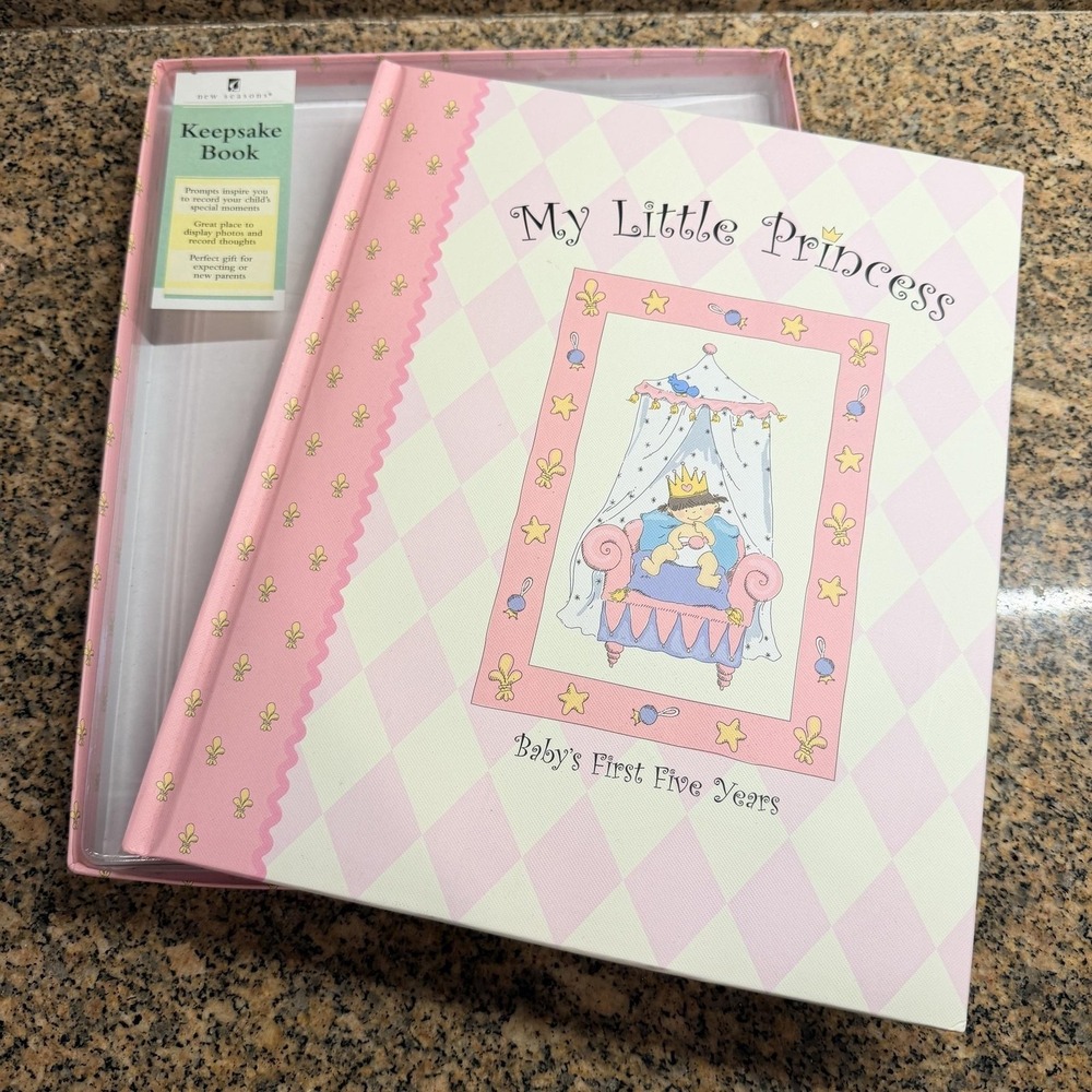 Y2K New Seasons My Little Princess Baby Keepsake Book Pink Girls First 5 Years